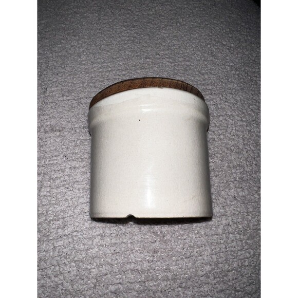 Roseville Pottery RRP Ohio 1pt  Low Jar Crock W/lid Amish Hand painted Vintage - Picture 4 of 7